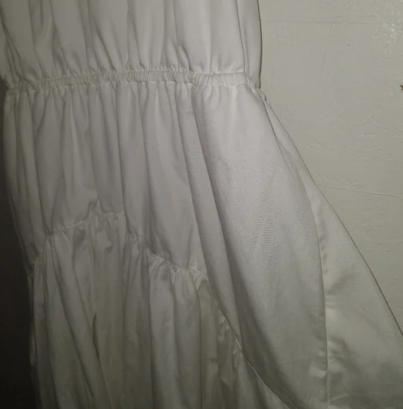 NWT VINCE White Backless Halter Dress - Picture 7 of 11